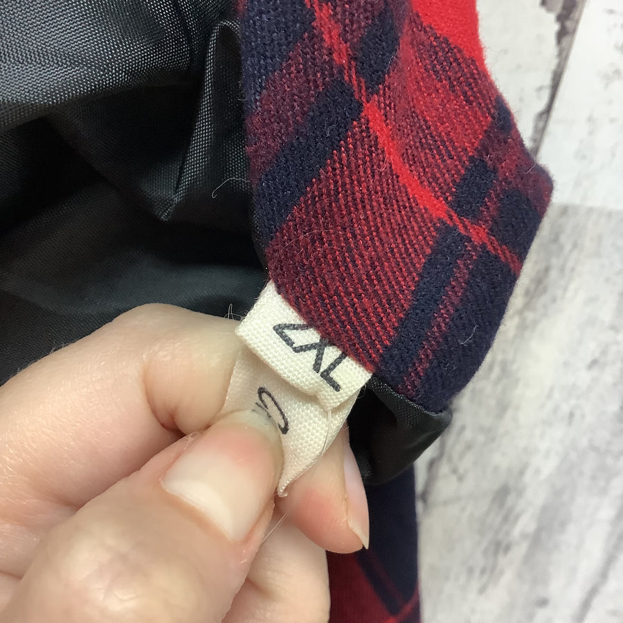 Chou Yatou Size XXL Red Plaid Punk Skirt
