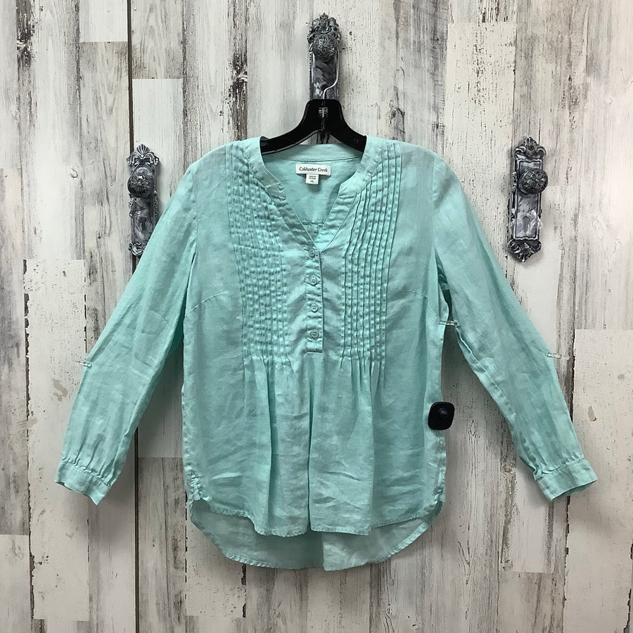Coldwater Creek Size Sm P Women's Linen Shirt
