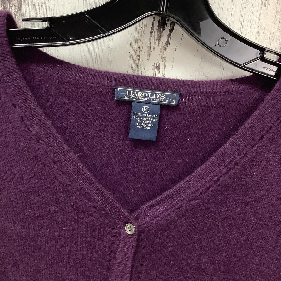 Harold's Size Med Solid Cashmere Cardigans