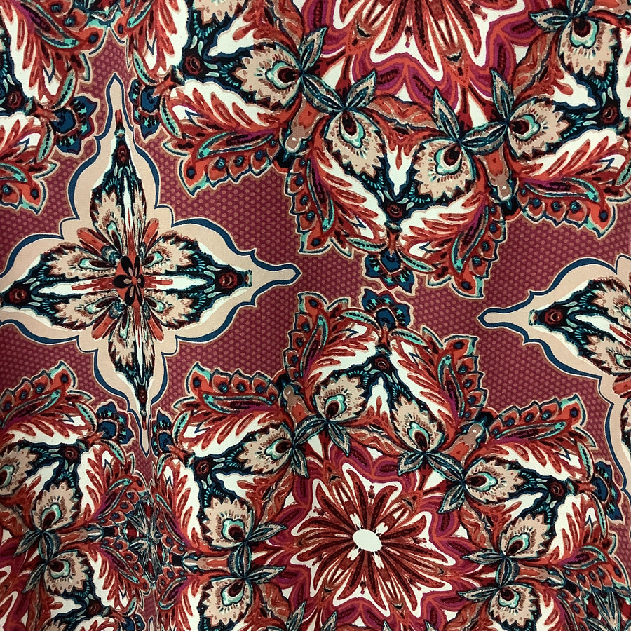 Size Med Maroon Boho Blouse