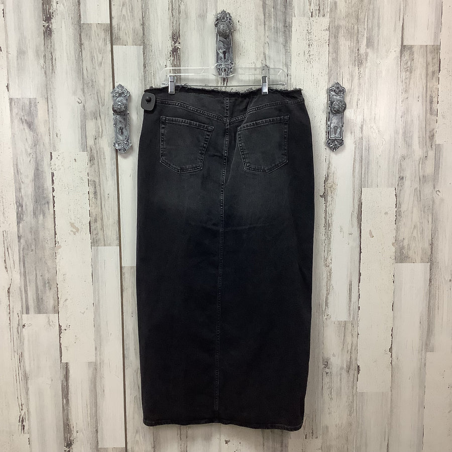 Wild Fable Size Large Junior Black Denim Skirt