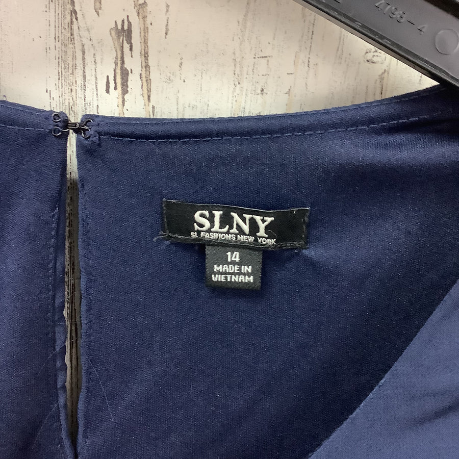 SLNY Size 14 Lg Navy Women's Dress
