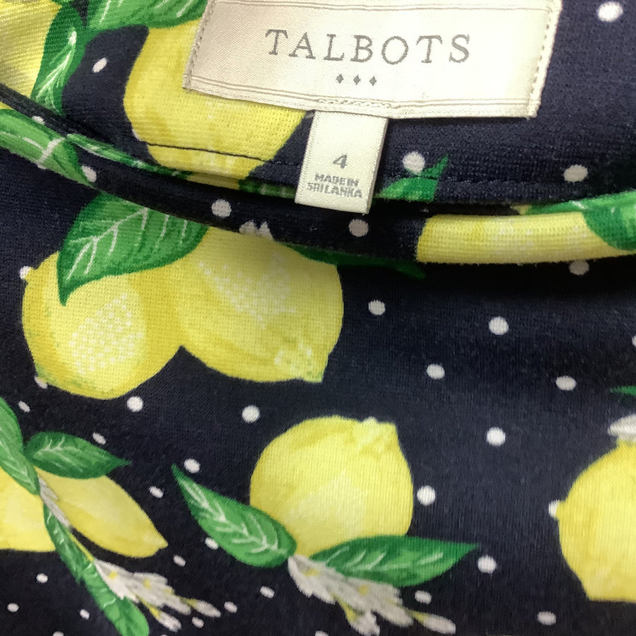 Talbots Size Sm Lemon Print Skirt