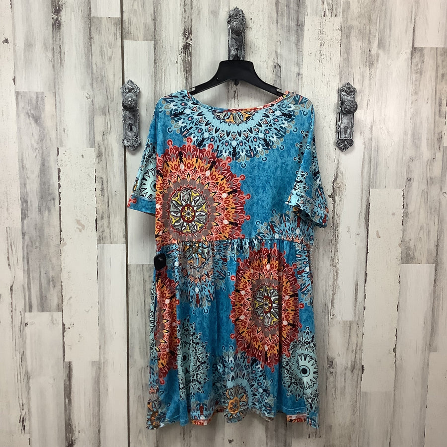 Size XXL Casual Colorful Boho Dress