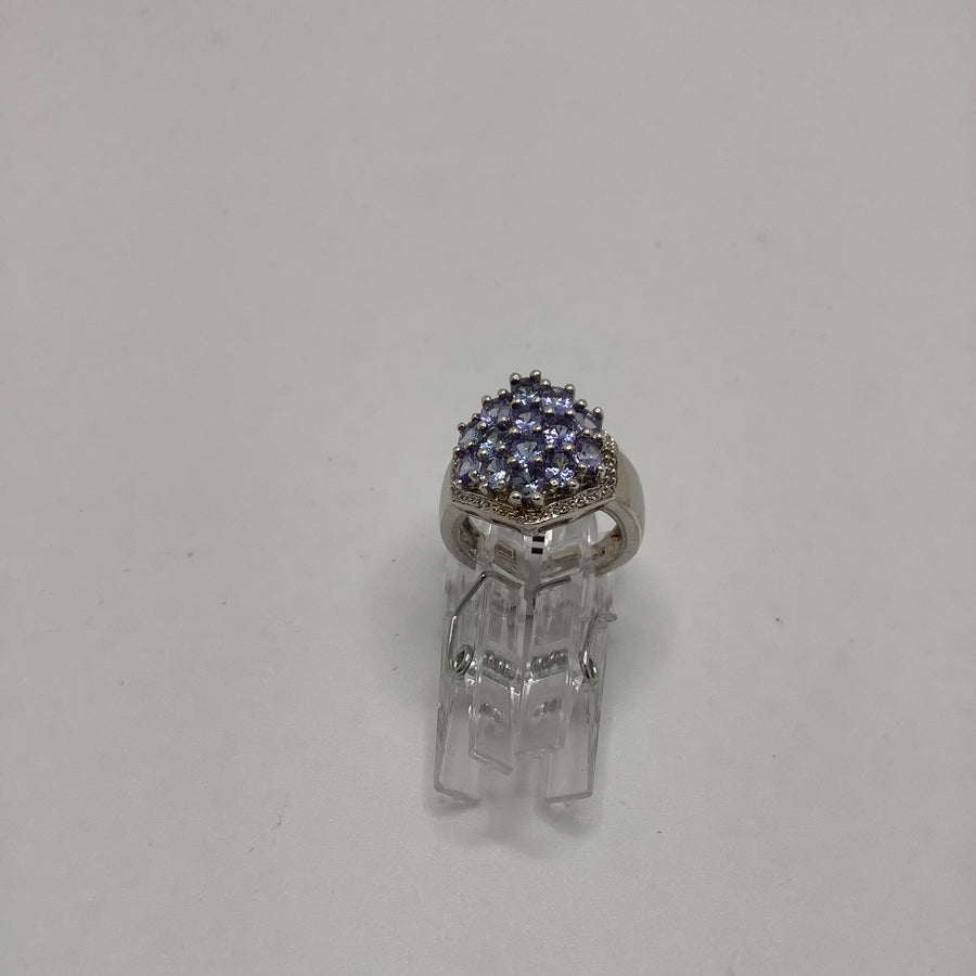 Handset Tanzanite Cluster Size 6 Rings