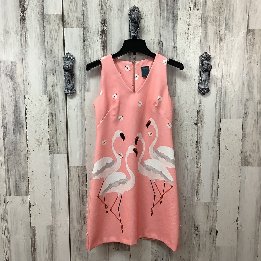 Gabby Skye Size Xs  Flamingo Print Dress