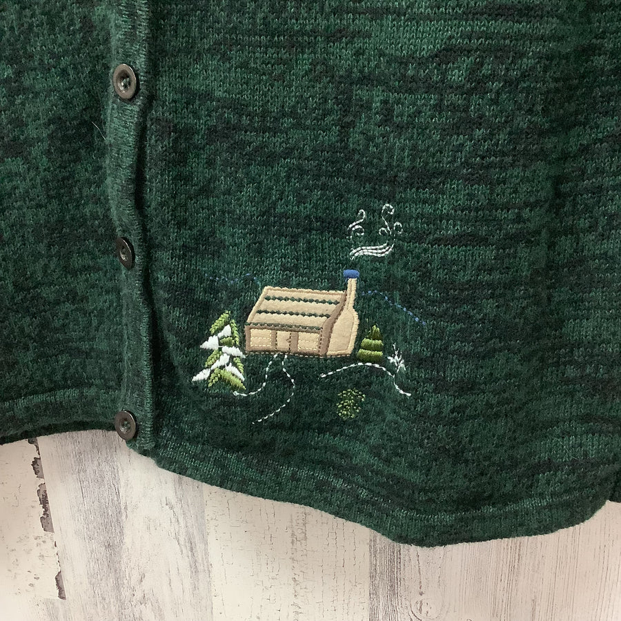 breckenridge Size Lg P Winter Holiday Cardigan