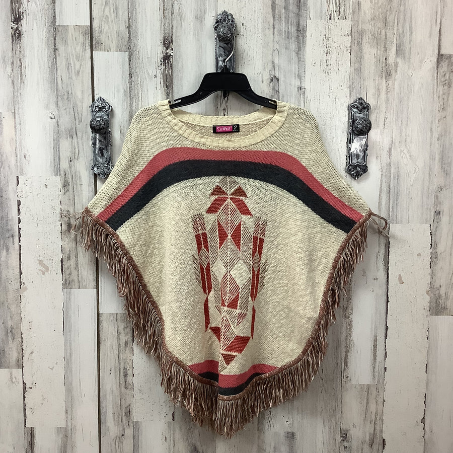 Say What Size Med Boho Southwestern Style Poncho