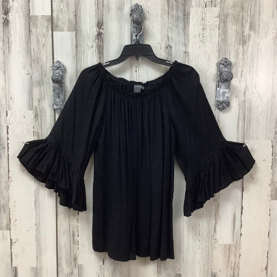 Chelsea & Theodore Size Small Women's Solid Peasant Top