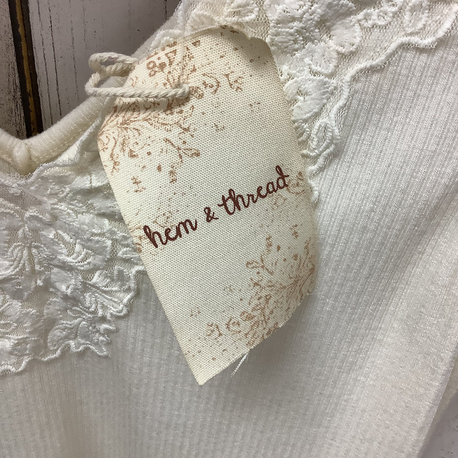 Hem & Thread Size Small Tanks & Camis