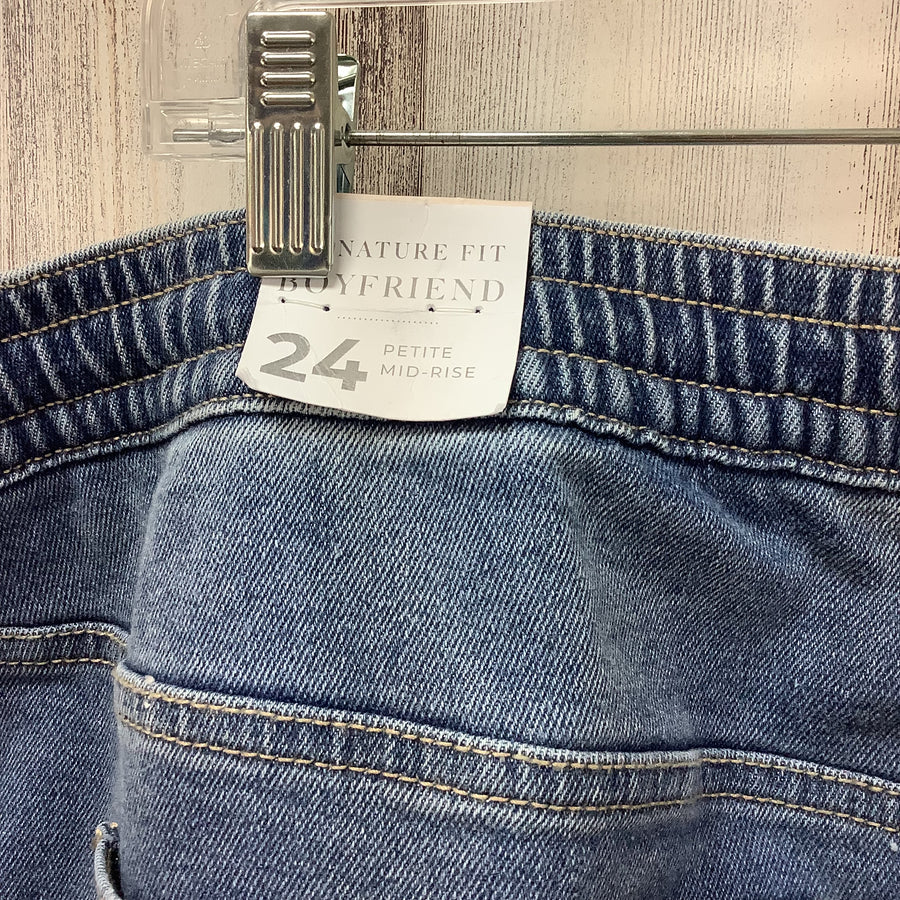 Lane Bryant Size 24 P Pull On Signature Boyfriend Jeans