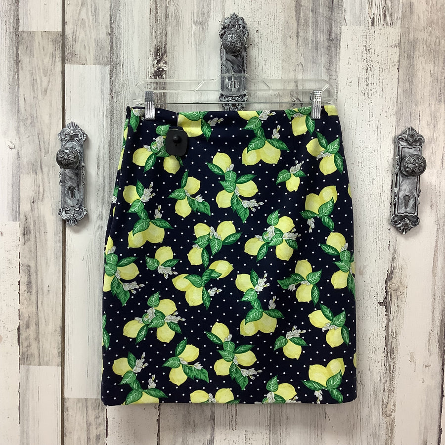 Talbots Size Sm Lemon Print Skirt