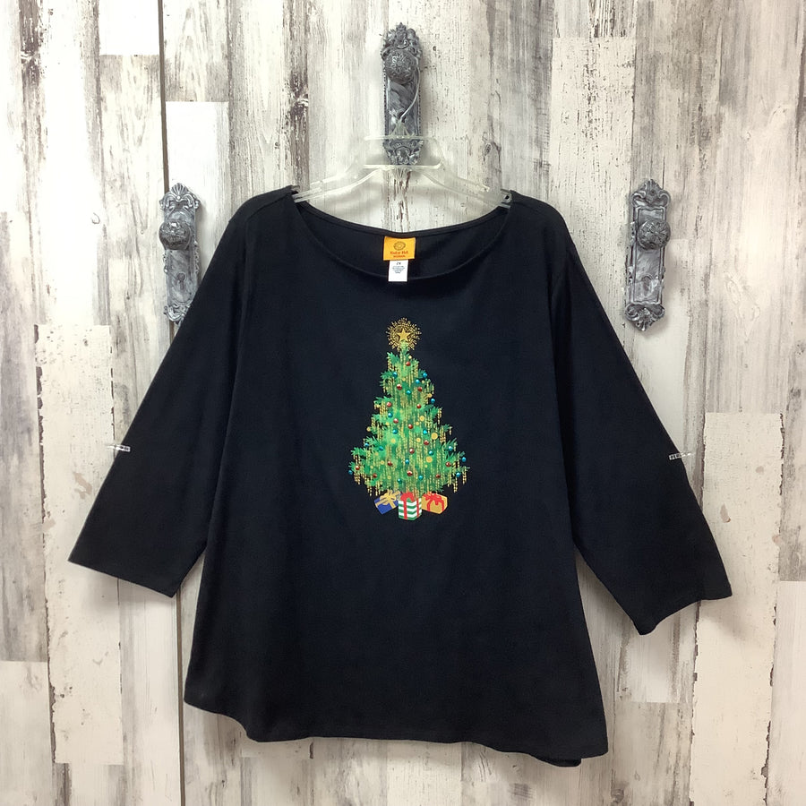 Ruby Road Size 2X  Christmas Tree Shirt