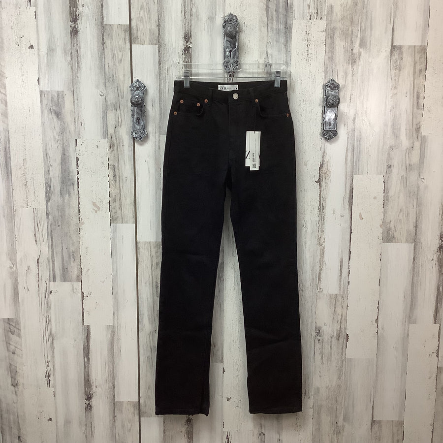 Zara Size 4 Black Straight Leg Jeans