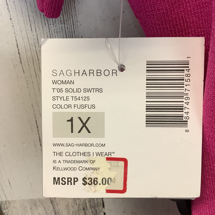 Sag Harbor Size 1X Curvy Pullovers