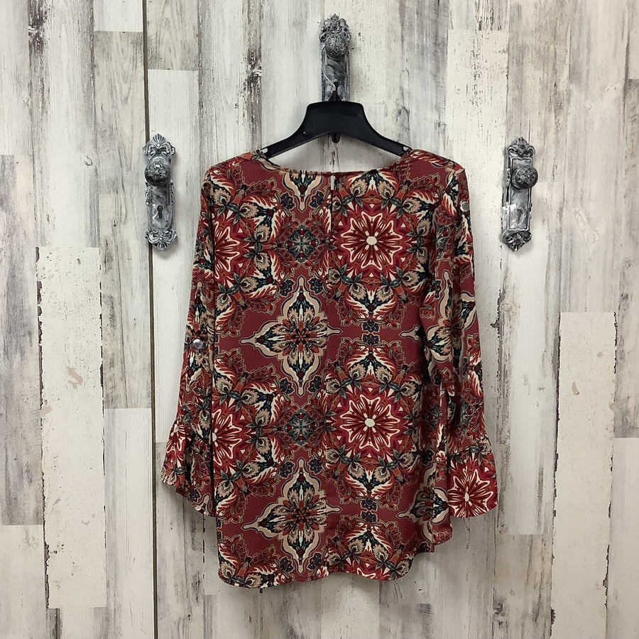 Size Med Maroon Boho Blouse