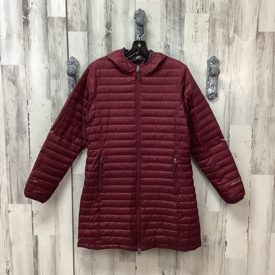 Eddie Bauer Size Med Burgundy Coat