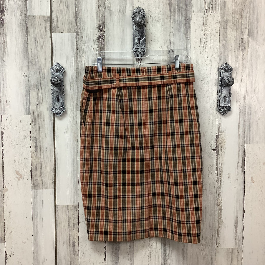 Ann Taylor Size 6 Womens Plaid Pencil Skirt