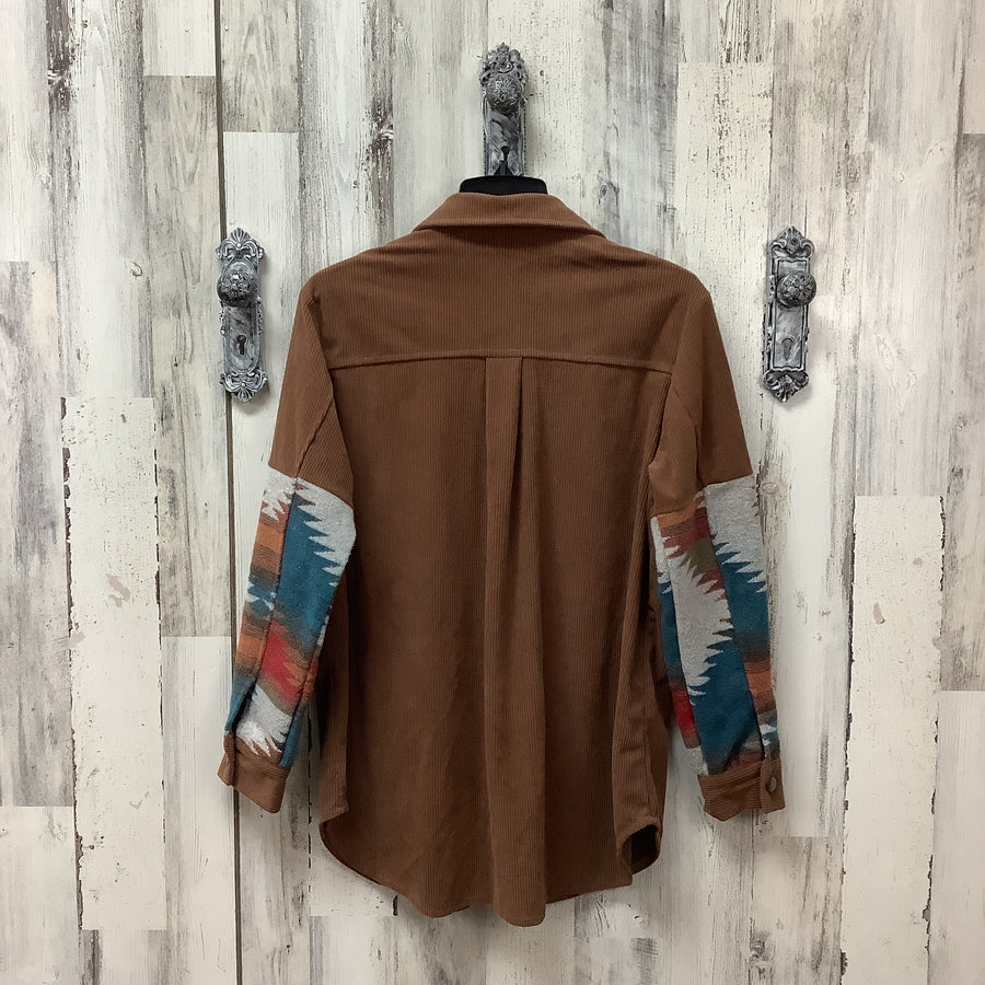 Size Med Southwestern Print Shacket