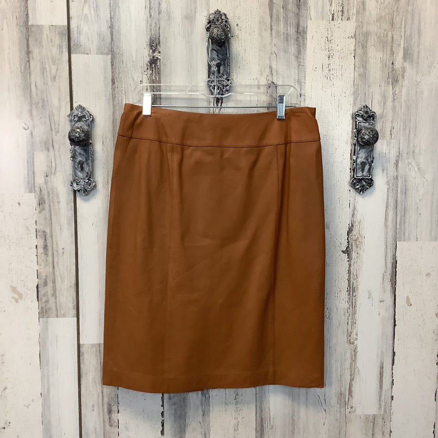 Talbots Size Med Leather Pencil Skirt