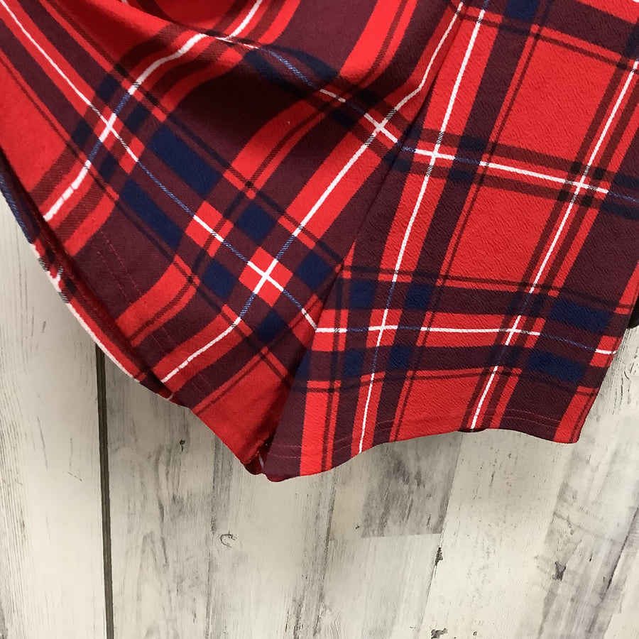 Almost Famous Size XL Red Plaid Junior Romper