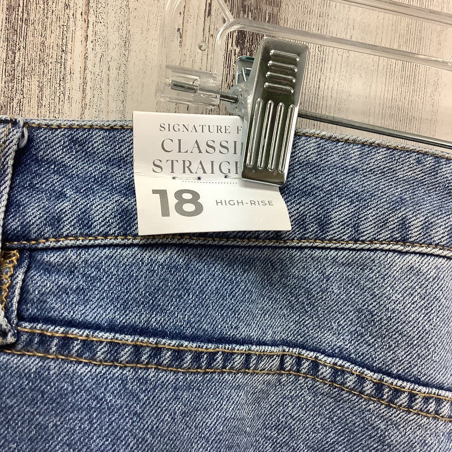 Lane Bryant Size 18 Classic Straight High Rise Jeans