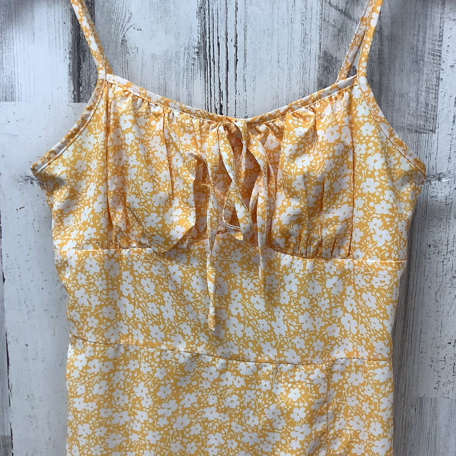 Size Small Yellow Retro Junior Sundress