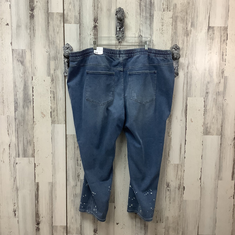Lane Bryant Size 24 P Pull On Signature Boyfriend Jeans