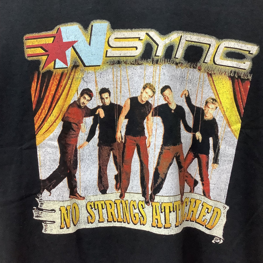 Size Small Black Retro Nsync No Strings Attached Tee