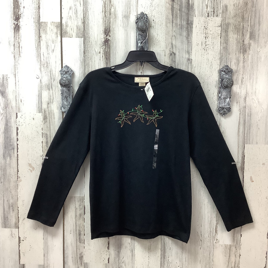 MC Sportswear Size Large Christmas Light Stars Shirt