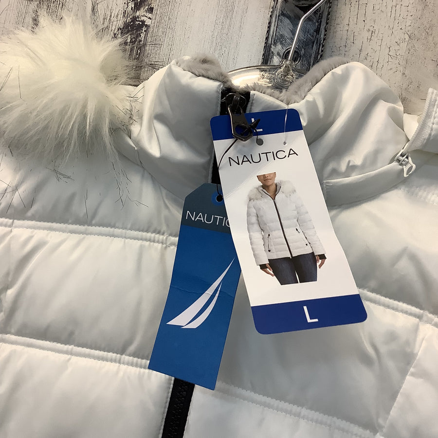 Nautica Size Large White Coat