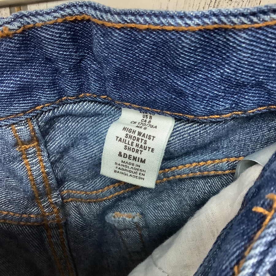 & Denim Size 8 Shorts