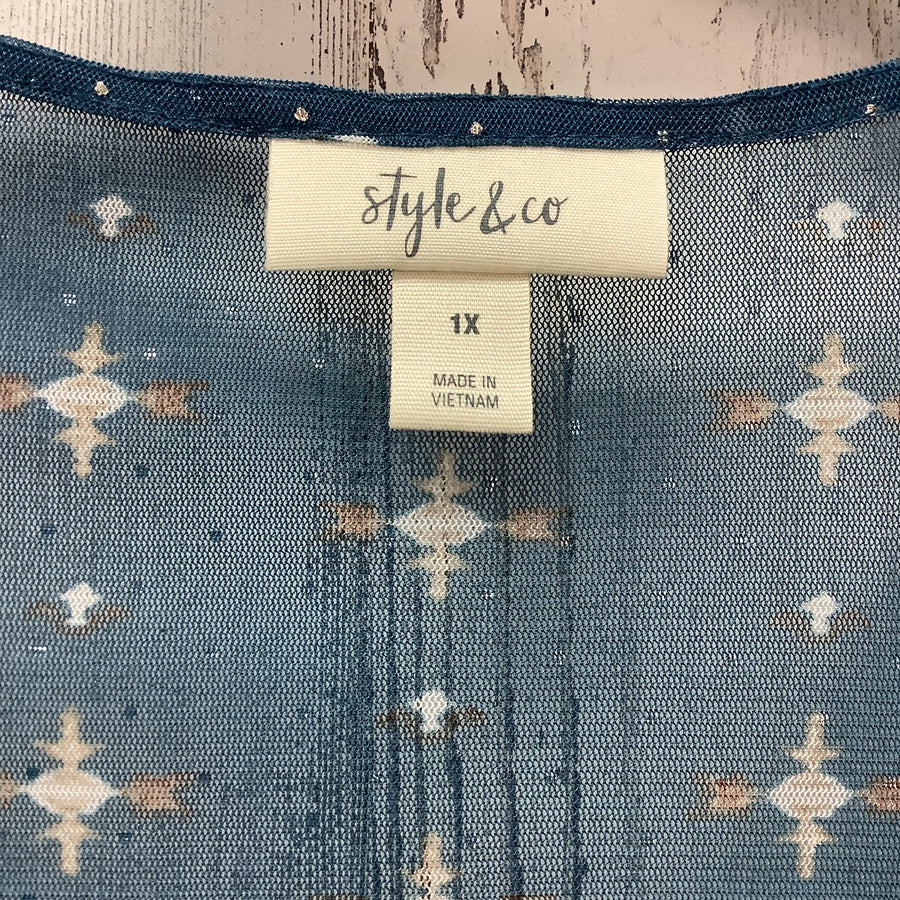 Style & Co Size 1X Curvy Shirts & Blouses