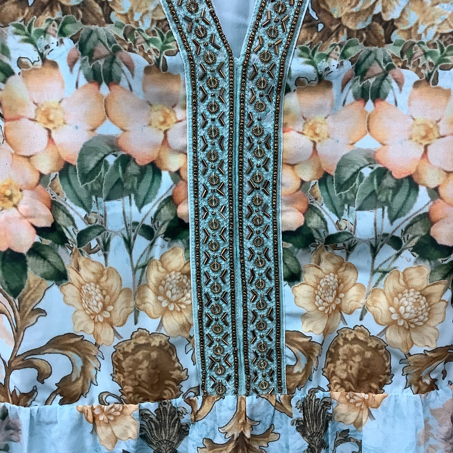 Soft Surroundings Size XL Boho Peasant Maxi Dress