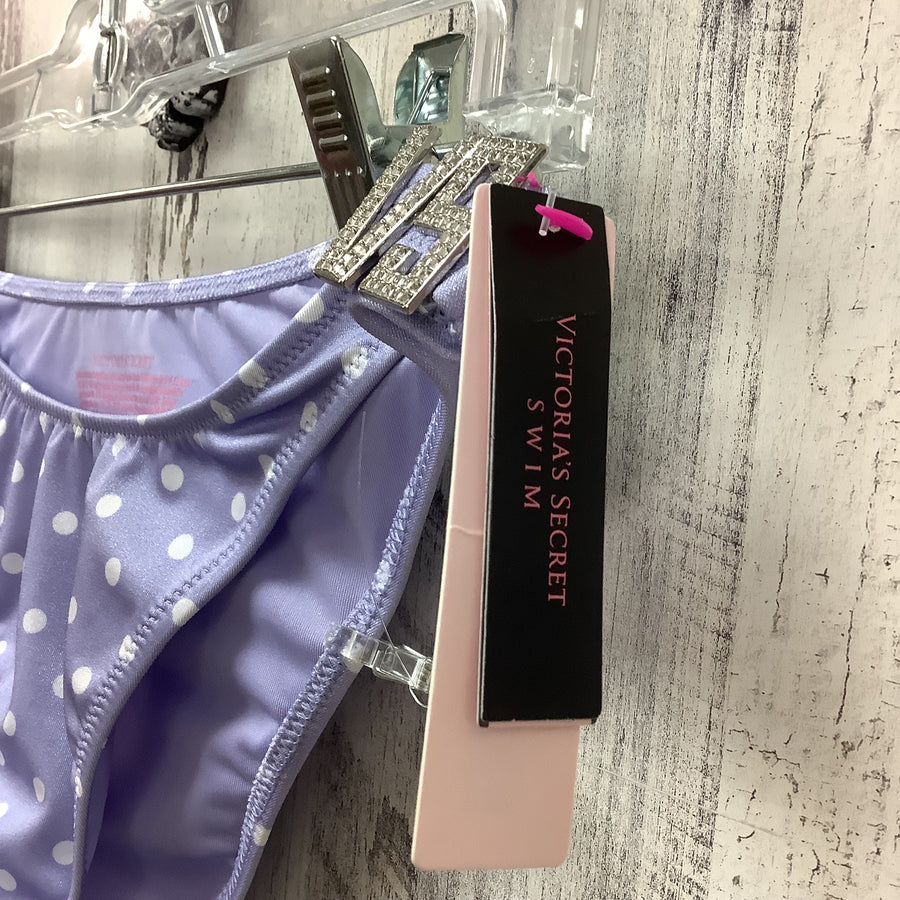 Victoria's Secret Size M Purple Polka Dot Women's Bathing Suit Bikini Bottoms