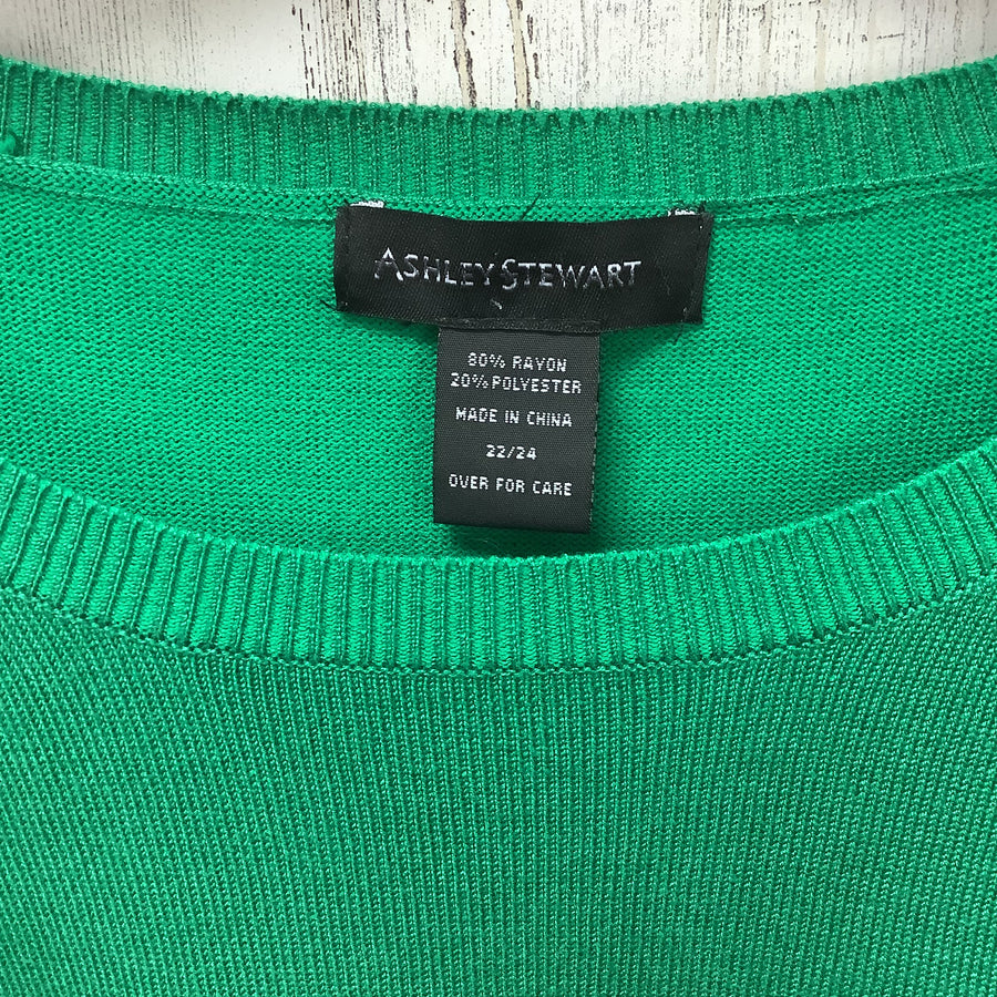 Ashley Stewart Size 22/24 Green Women's Pullover