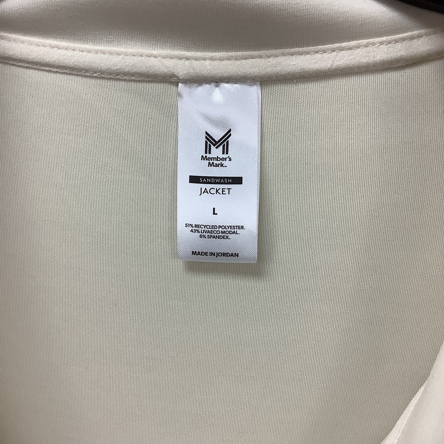 Members Marks Size Large Sandwashed Relaxed Fit Jacket