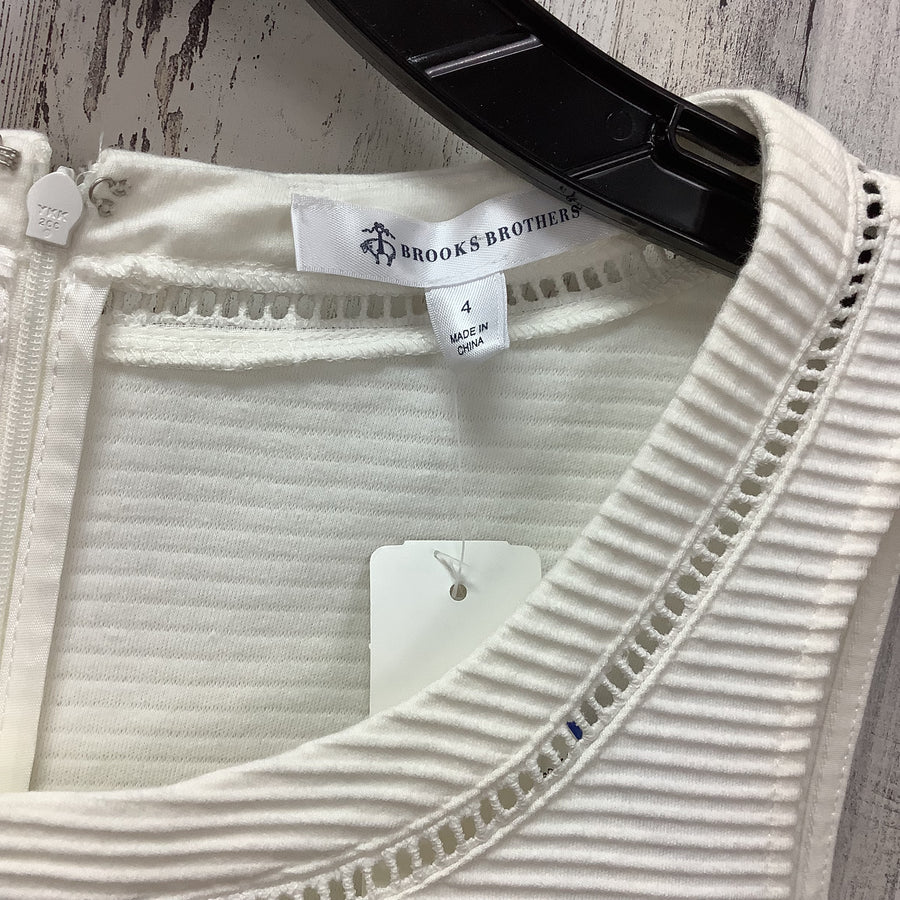 Brooks Brothers Size 4 Small Womens Off White Dress