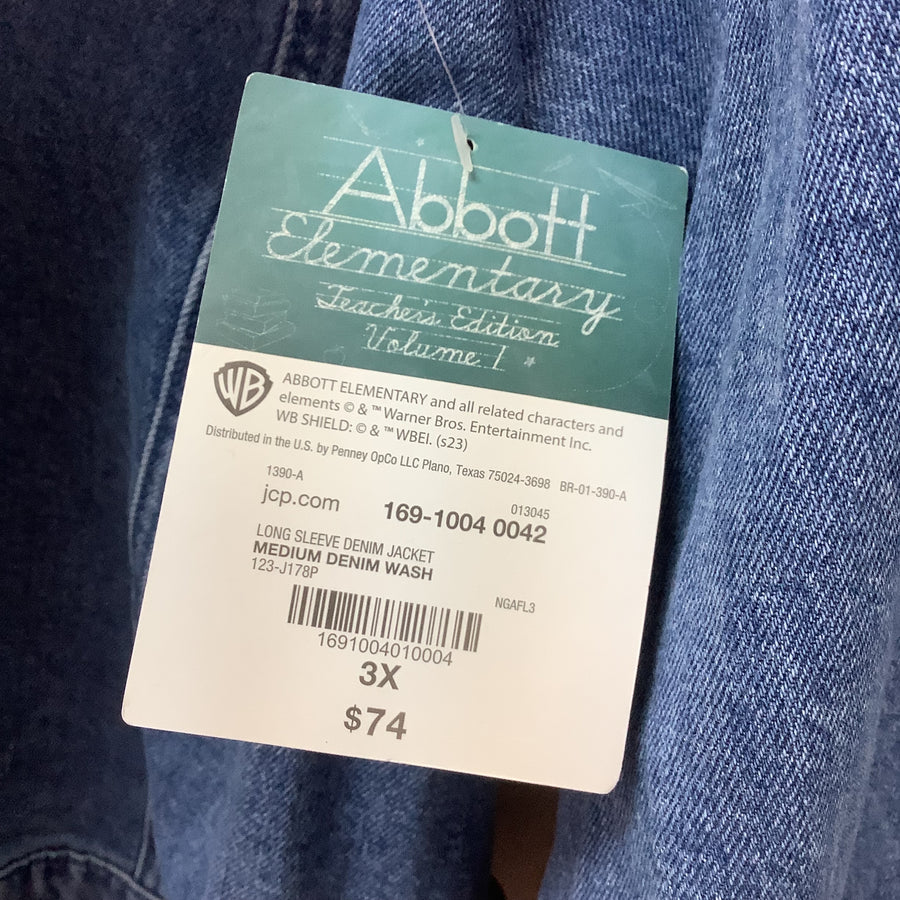 Abbott Elemetary Size 3XL Teacher Edition Denim Jacket