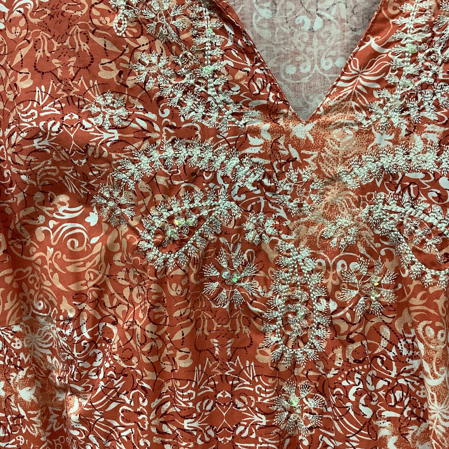 JM Collection Size 14 W 100% Cotton Shirt