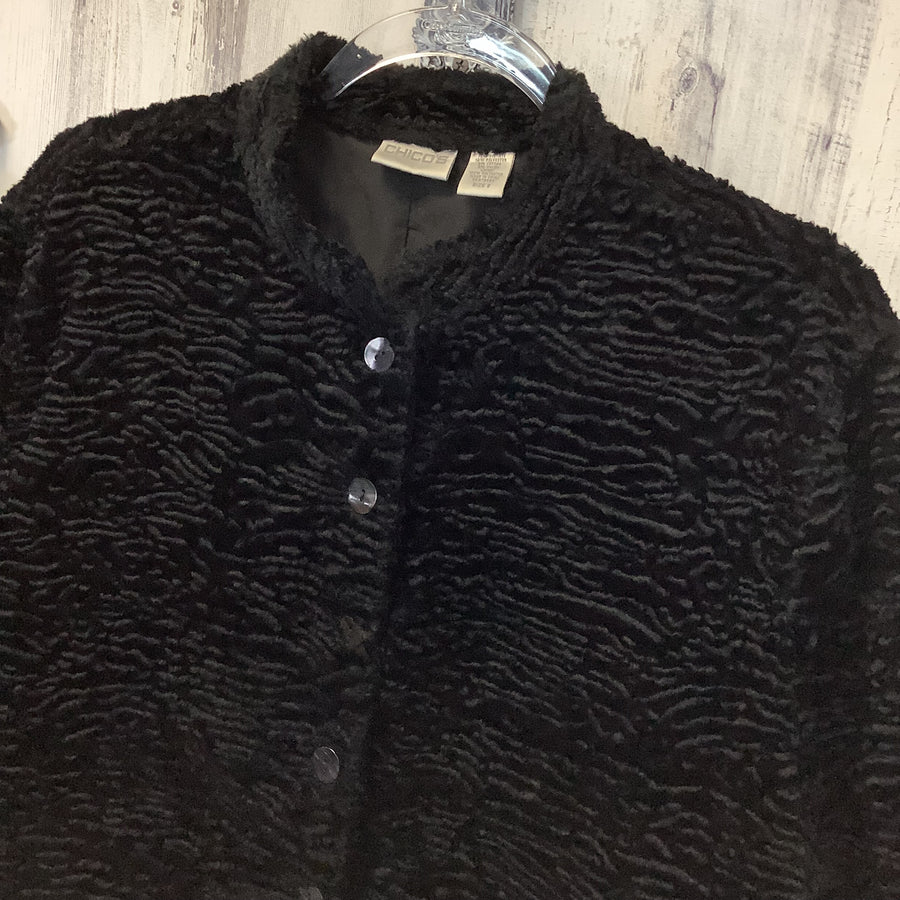 CHICO'S Size XL Black Coat