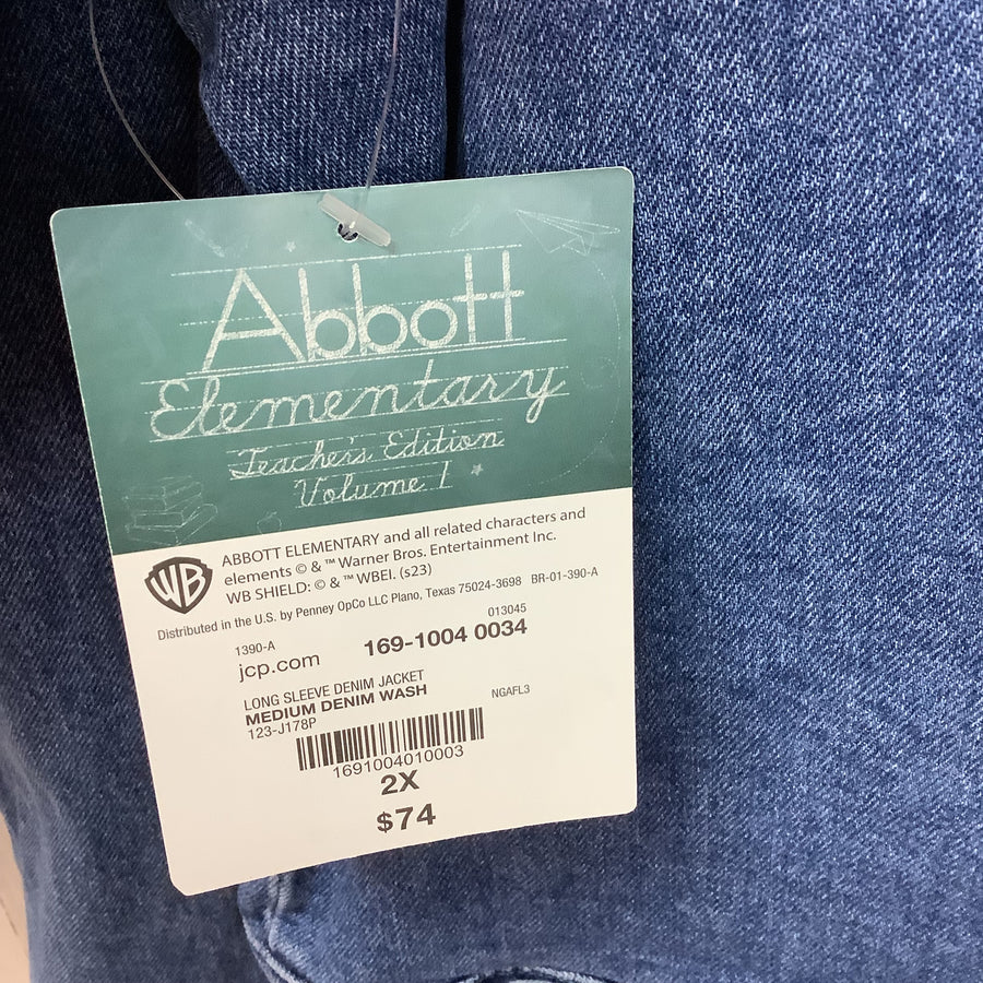 Abbott Elemetary Size 2XL Teacher Edition Denim Jacket