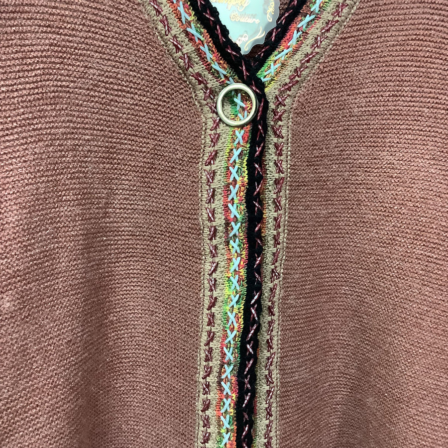 Simply Couture Size 2XL Boho Knit Duster Length Shrug