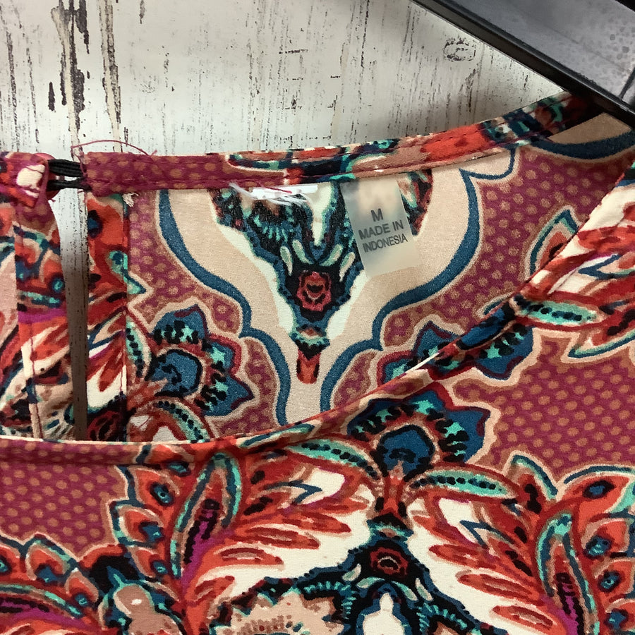 Size Med Maroon Boho Blouse