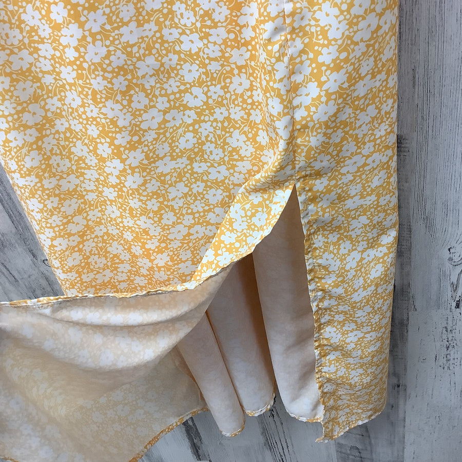 Size Small Yellow Retro Junior Sundress
