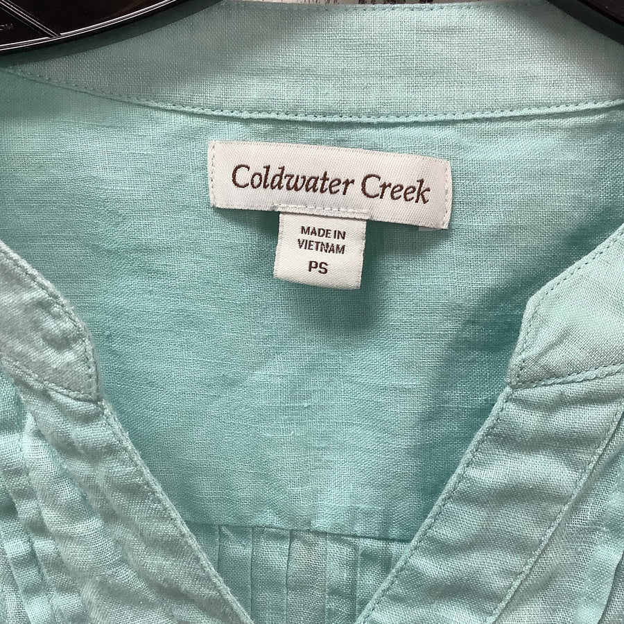 Coldwater Creek Size Sm P Women's Linen Shirt