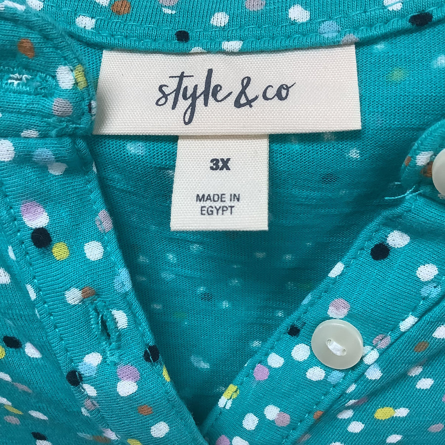 Style & Co Size 3x Curvy Shirts & Blouses