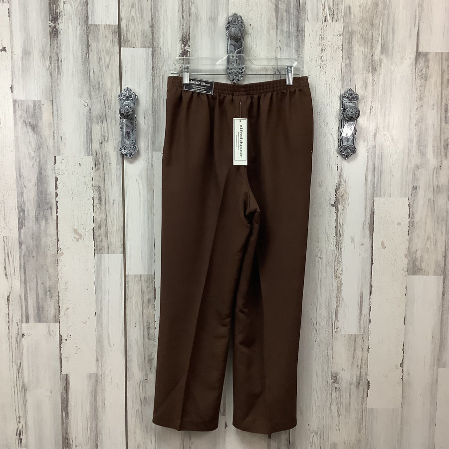 Alfred dunner Size 8 Classic Fit Brown Slacks