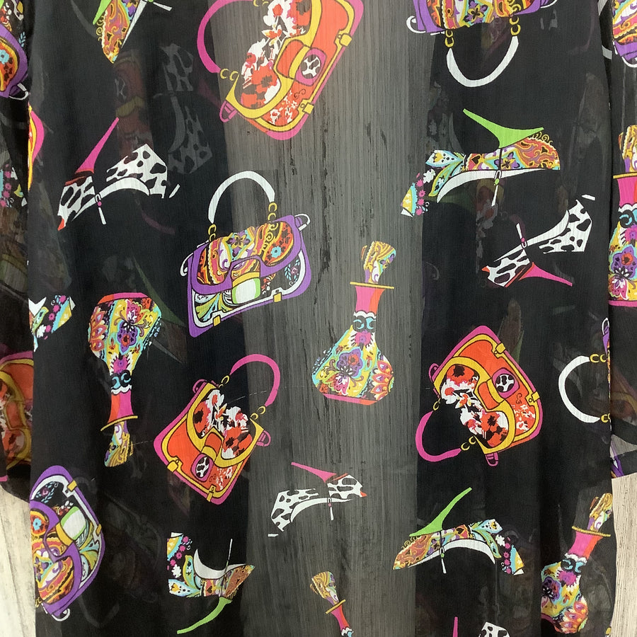 Slinky Size 2X Quirky Boho Print Shrug