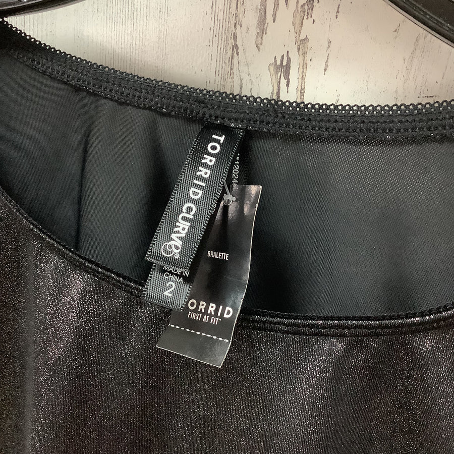 Torrid Size 2XL Mesh Shimmer Under It All Crop Top